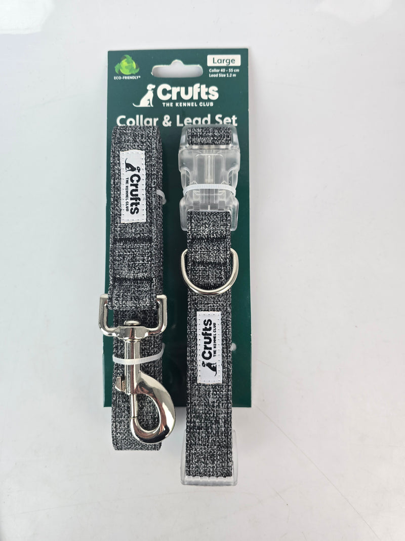 Crufts Large Dog Collar and Lead Set