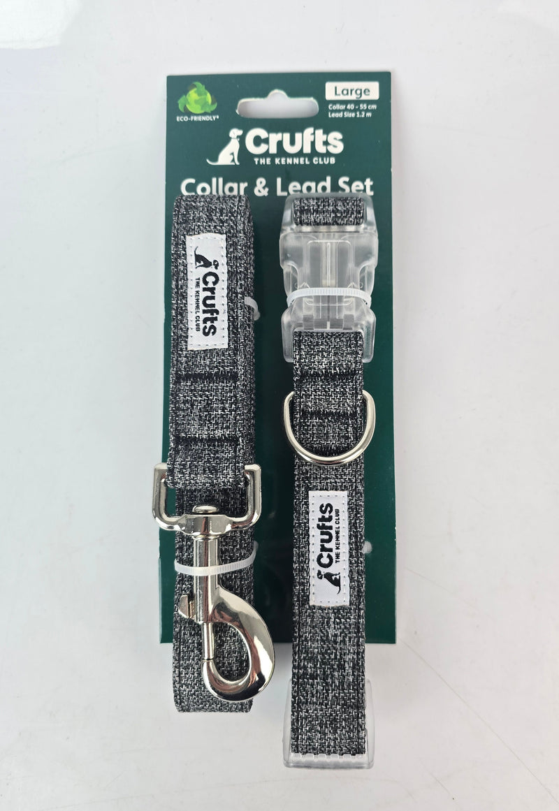 Crufts Large Dog Collar and Lead Set