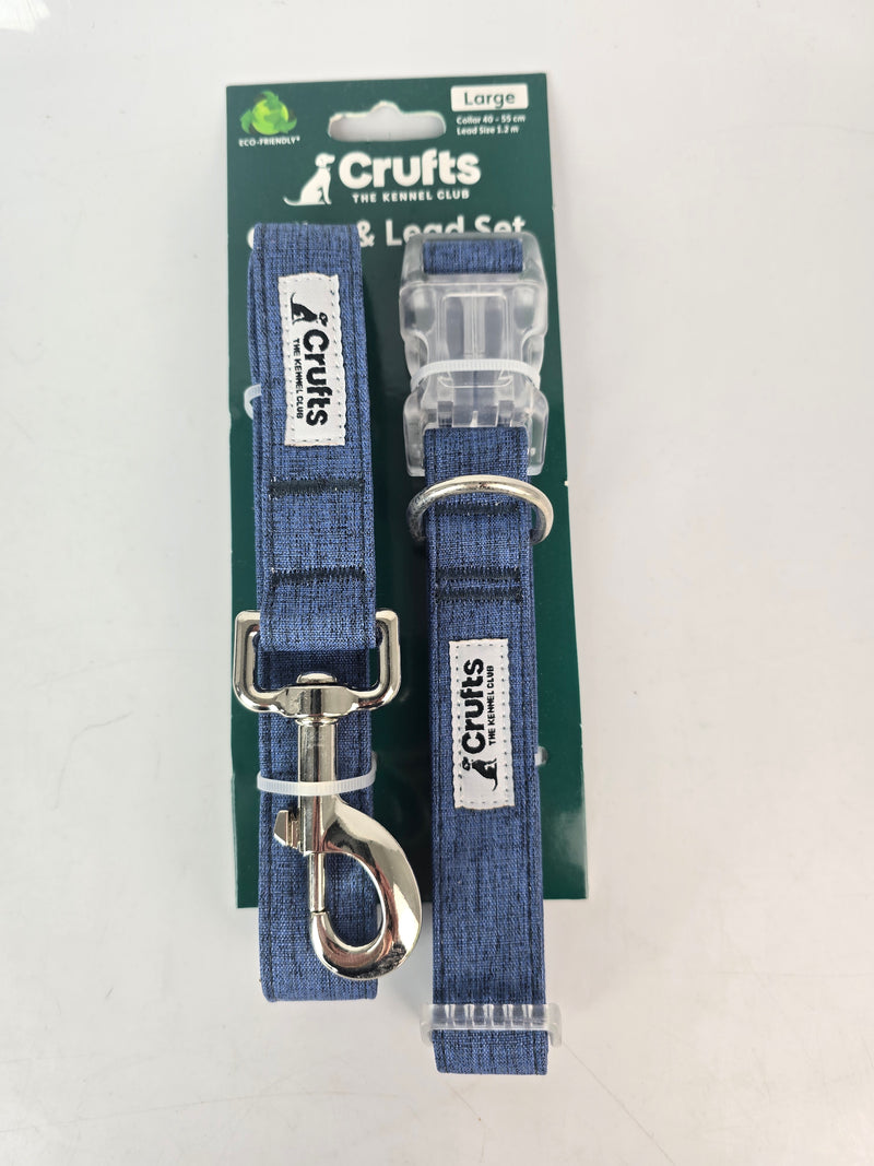 Crufts Large Dog Collar and Lead Set