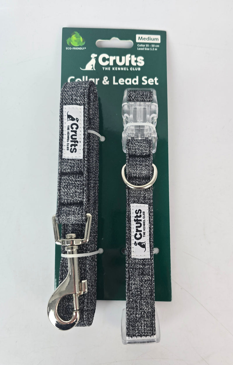 Crufts Medium Dog Collar and Lead Set