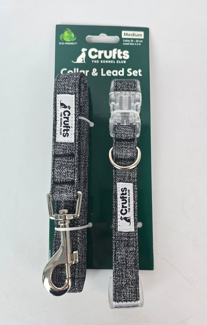 Crufts Medium Dog Collar and Lead Set