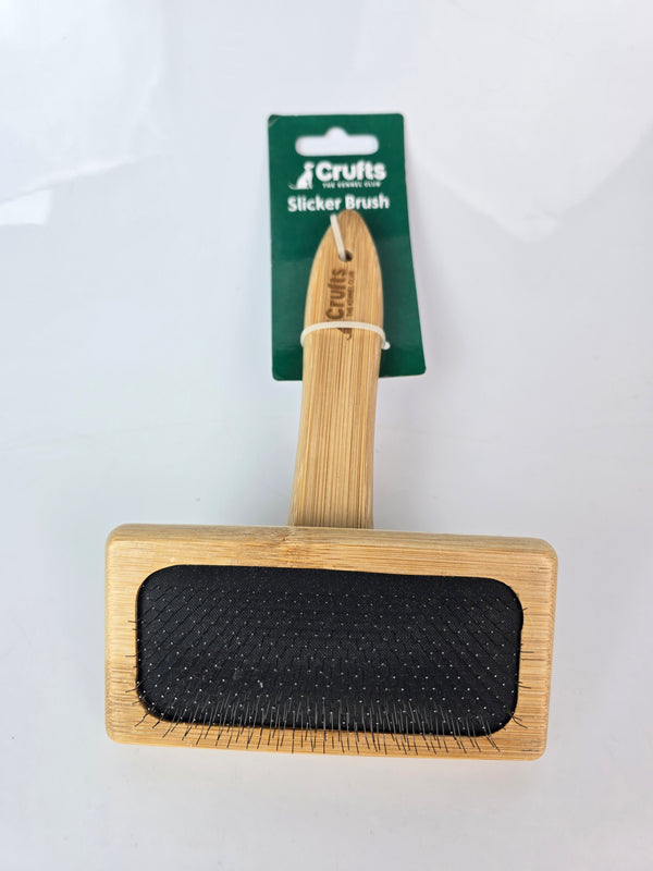 Crufts Bamboo Slicker Brush for Pets