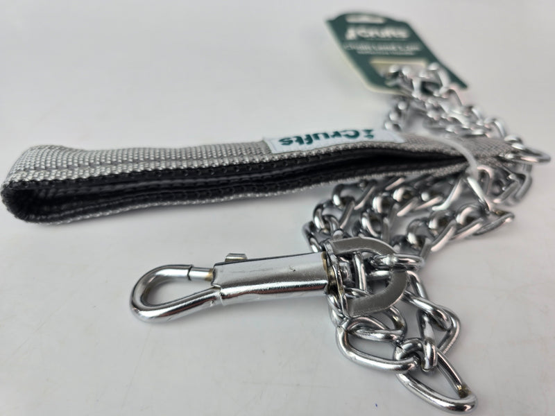 Crufts 1.2m Chain Dog Lead with Reflective Handle