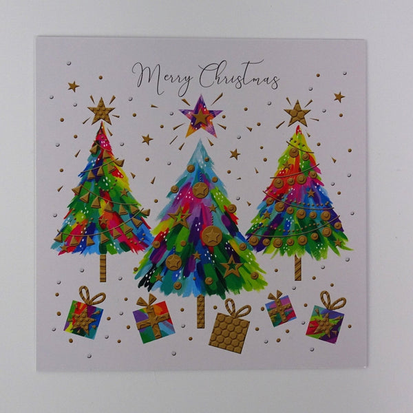 Colourful Christmas Trees Pack of 10 Cards