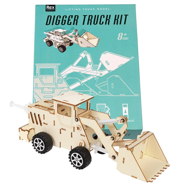 Build Your Own Wooden Hydraulic Digger Truck