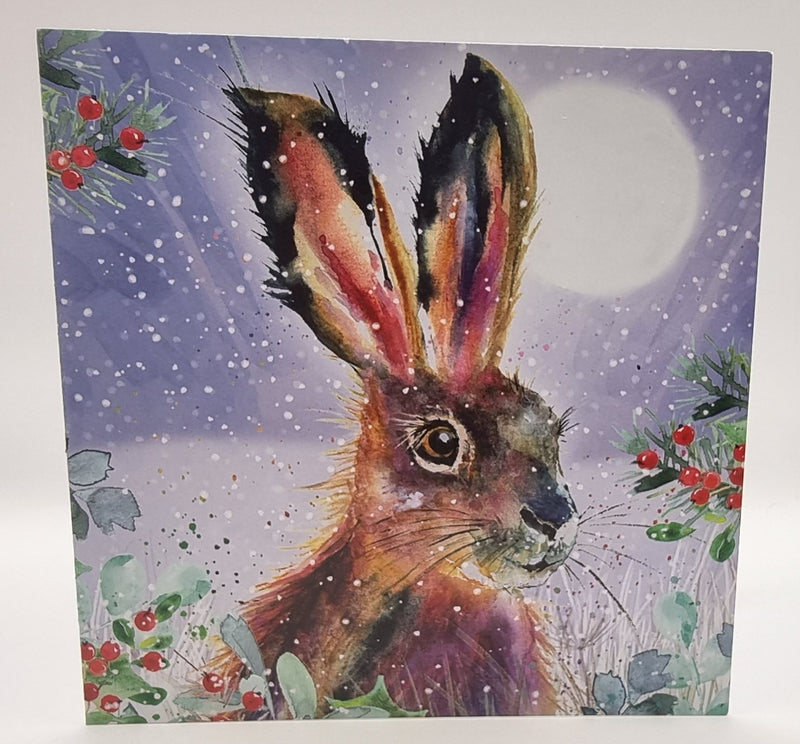 Fluffy Hare Design Charity Christmas Cards Pack of 10