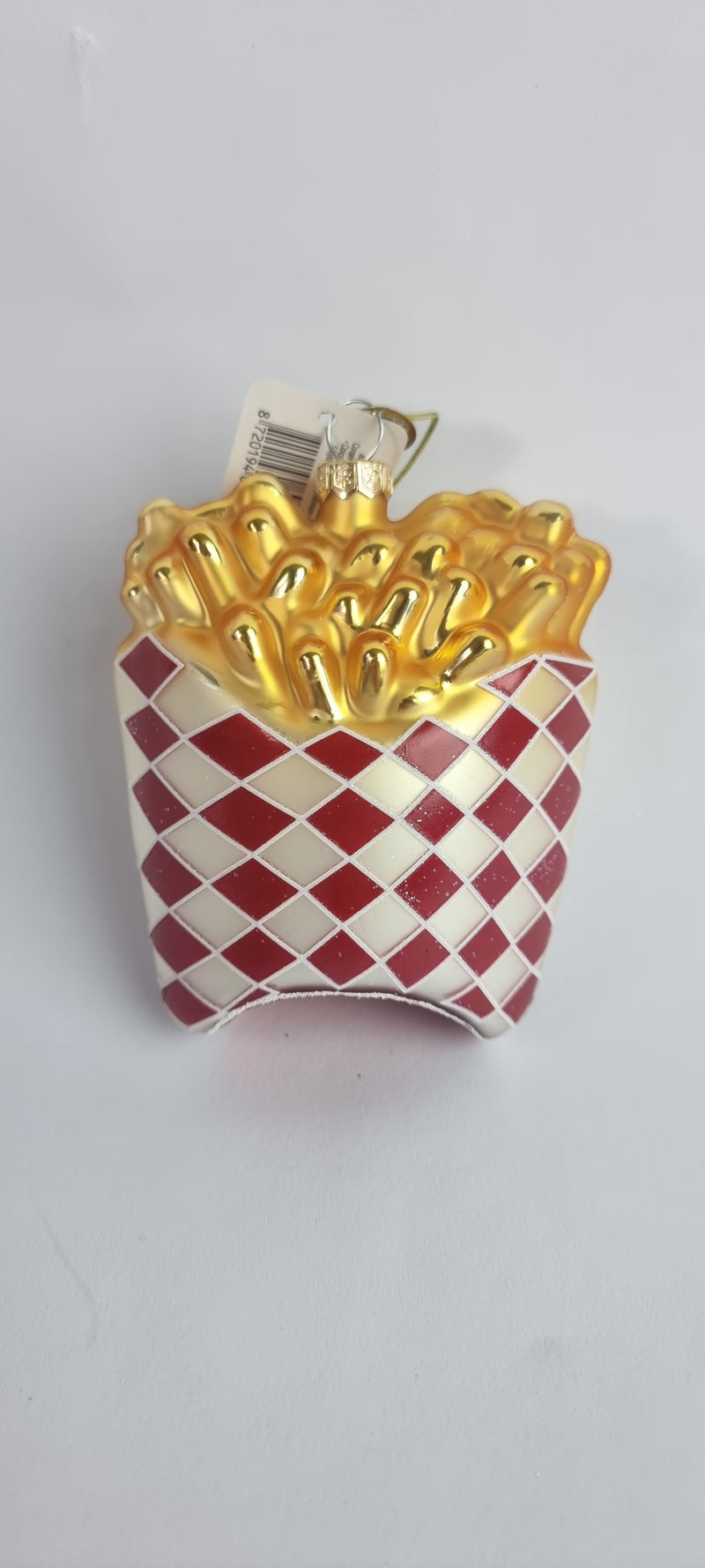 French Fries Tree Hanging Glass Ornament