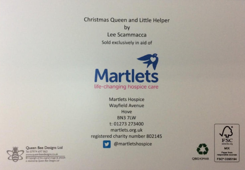 Brighton Christmas Queen and Little Helper Christmas Cards Exclusive Design